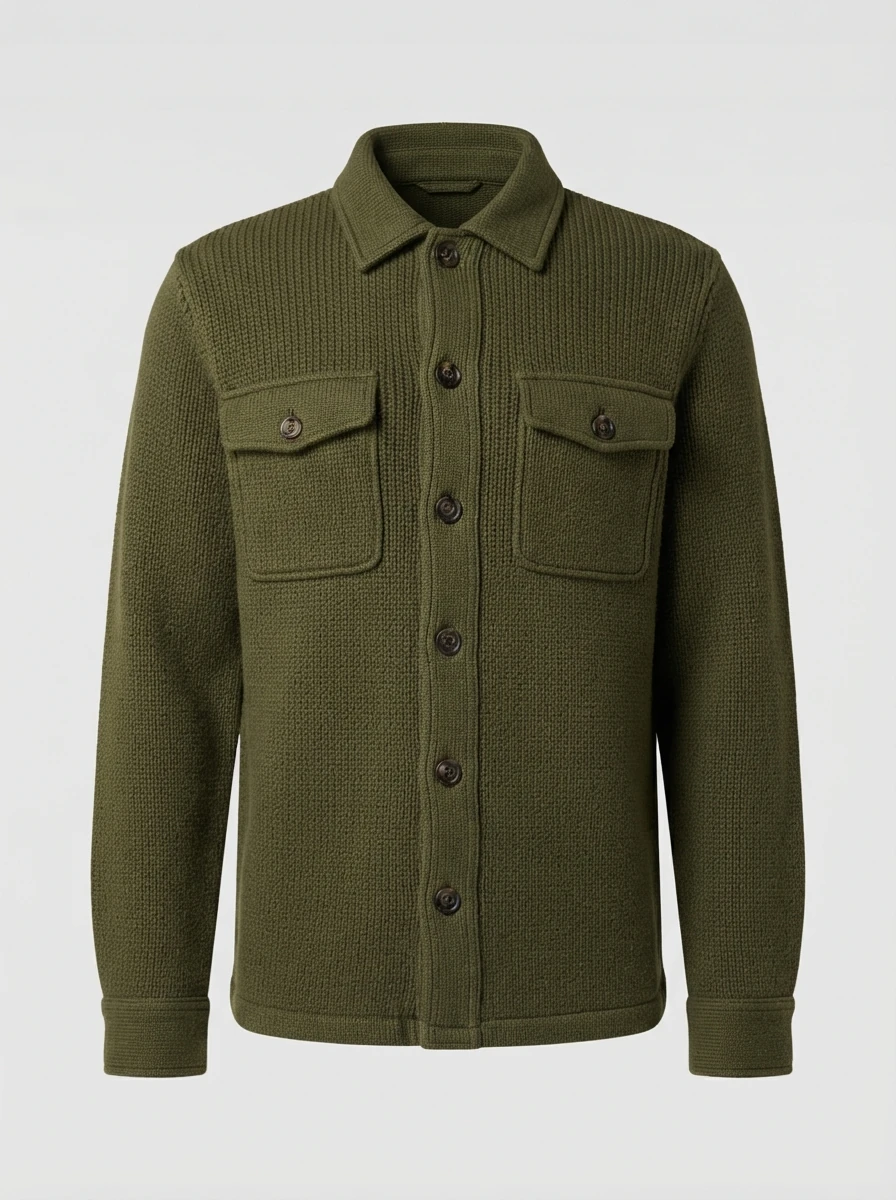 Knit overshirt: product photo